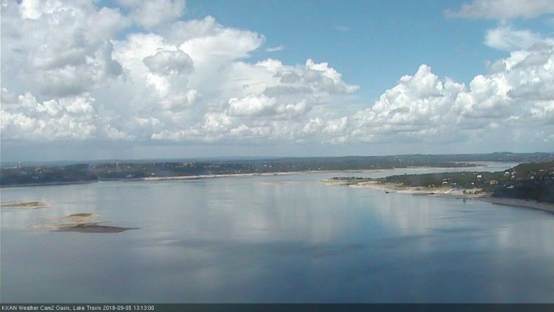 Lake Travis webcam, September 5, 2018 12:15 PM CT