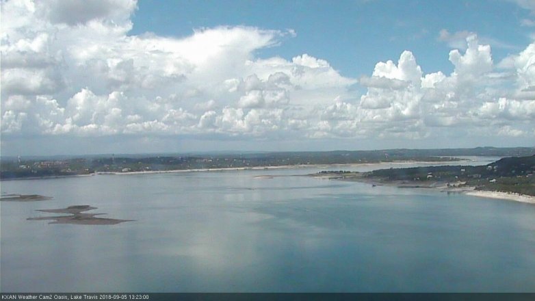 Lake Travis webcam, September 5, 2018 12:25 PM CT