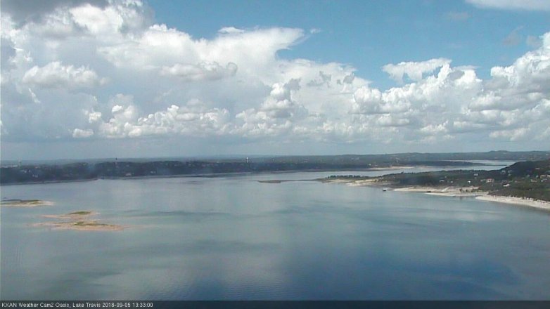 Lake Travis webcam, September 5, 2018 12:35 PM CT