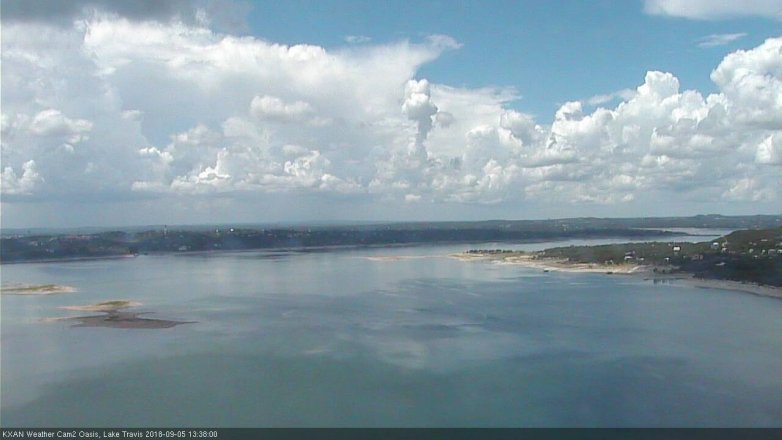 Lake Travis webcam, September 5, 2018 12:40 PM CT