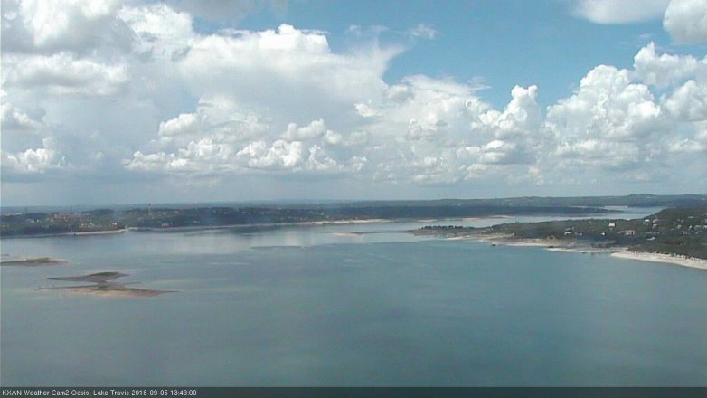 Lake Travis webcam, September 5, 2018 12:45 PM CT