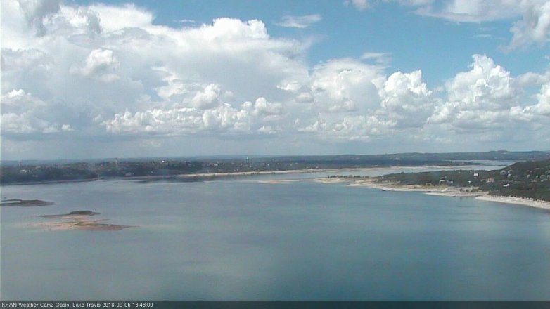 Lake Travis webcam, September 5, 2018 12:50 PM CT