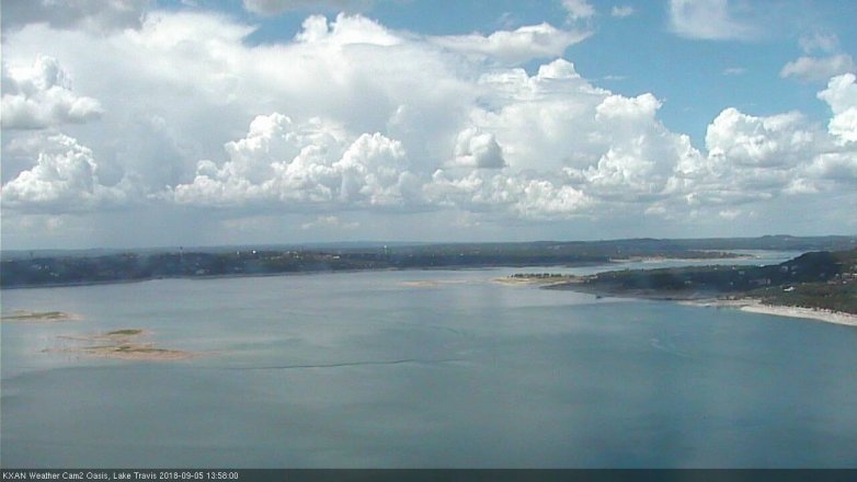 Lake Travis webcam, September 5, 2018 1:00 PM CT
