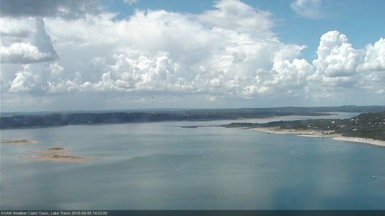 Lake Travis webcam, September 5, 2018 1:05 PM CT