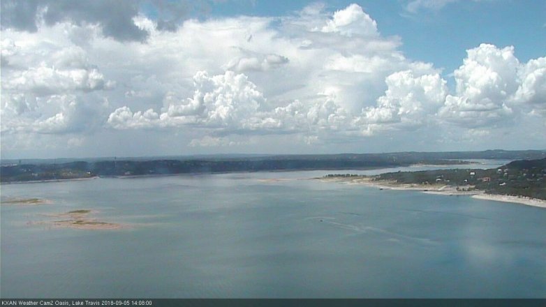 Lake Travis webcam, September 5, 2018 1:10 PM CT
