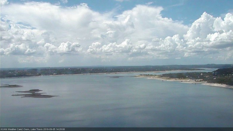 Lake Travis webcam, September 5, 2018 1:30 PM CT