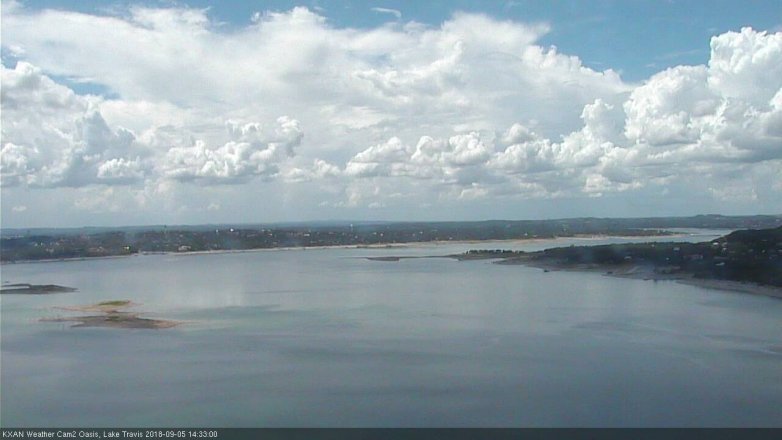 Lake Travis webcam, September 5, 2018 1:35 PM CT