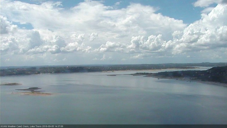Lake Travis webcam, September 5, 2018 1:40 PM CT