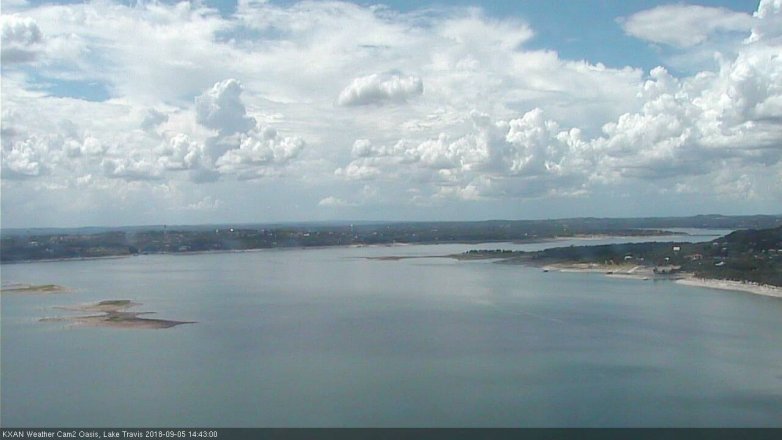 Lake Travis webcam, September 5, 2018 1:45 PM CT