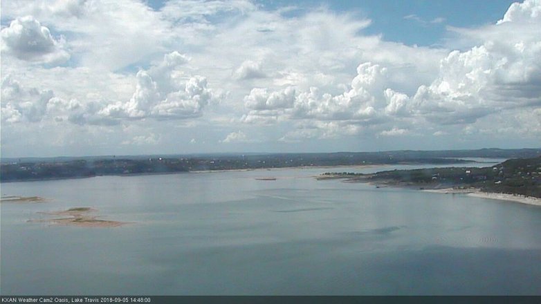 Lake Travis webcam, September 5, 2018 1:50 PM CT
