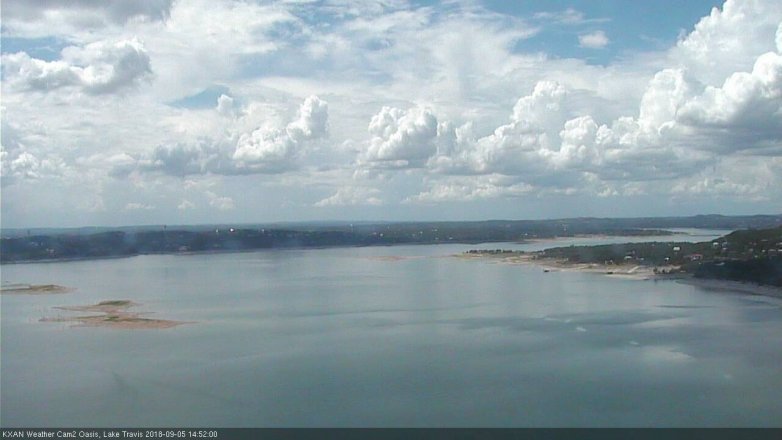 Lake Travis webcam, September 5, 2018 1:55 PM CT