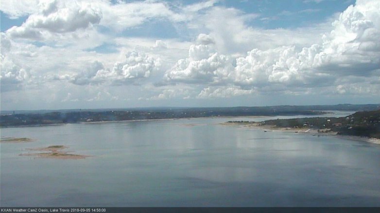 Lake Travis webcam, September 5, 2018 2:00 PM CT