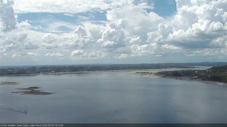 Lake Travis webcam, September 5, 2018 2:15 PM CT