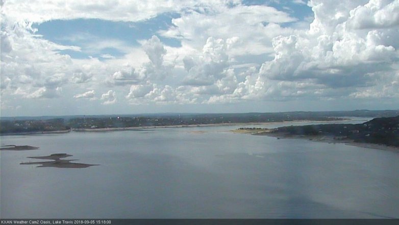 Lake Travis webcam, September 5, 2018 2:20 PM CT