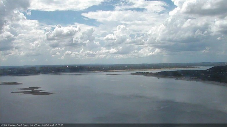 Lake Travis webcam, September 5, 2018 2:30 PM CT
