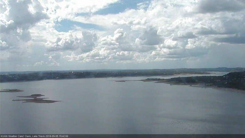 Lake Travis webcam, September 5, 2018 2:45 PM CT