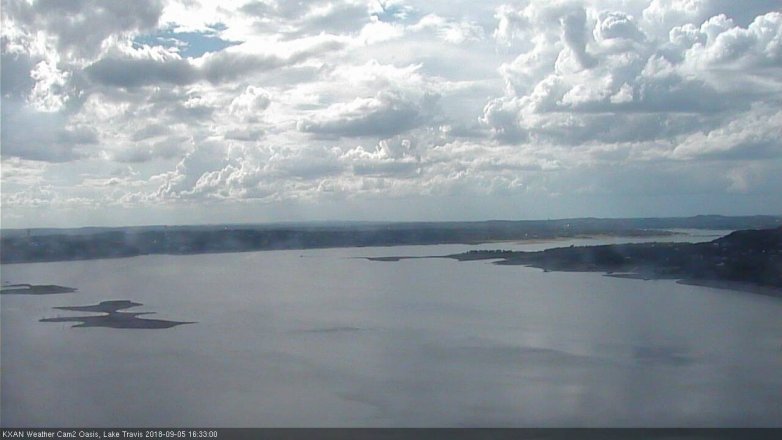Lake Travis webcam, September 5, 2018 3:35 PM CT