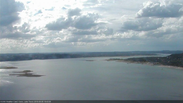 Lake Travis webcam, September 5, 2018 3:45 PM CT