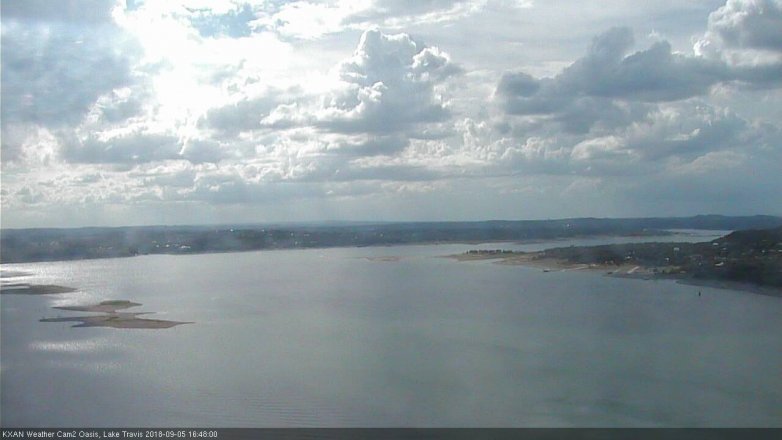 Lake Travis webcam, September 5, 2018 3:50 PM CT