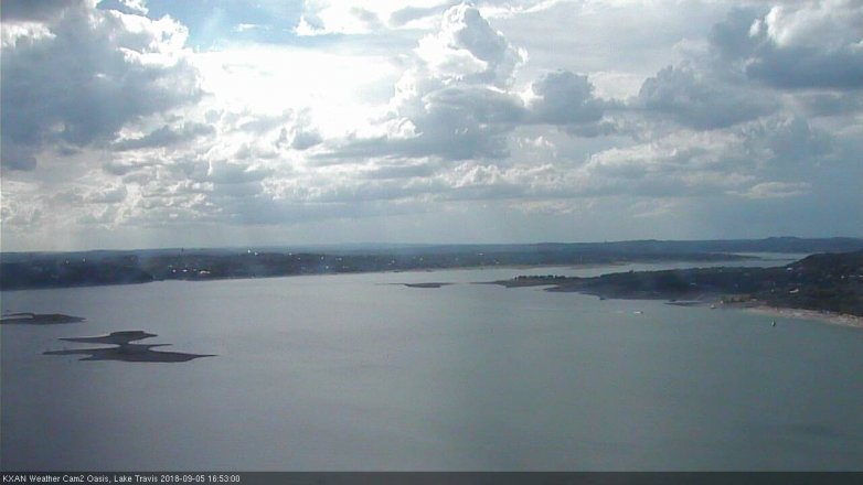 Lake Travis webcam, September 5, 2018 3:55 PM CT