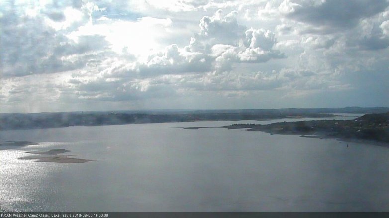 Lake Travis webcam, September 5, 2018 4:00 PM CT