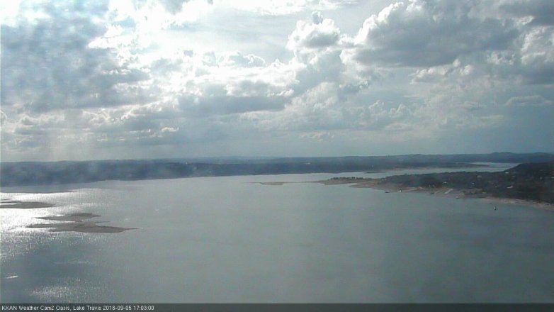 Lake Travis webcam, September 5, 2018 4:05 PM CT
