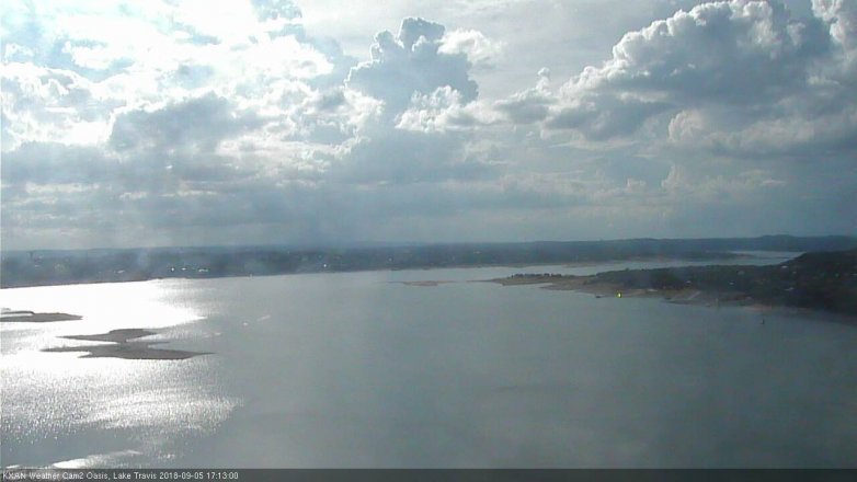 Lake Travis webcam, September 5, 2018 4:15 PM CT