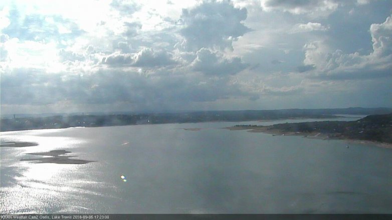 Lake Travis webcam, September 5, 2018 4:25 PM CT