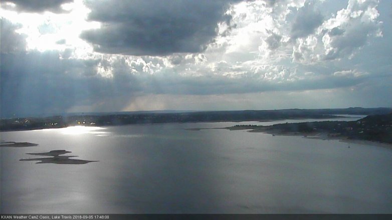 Lake Travis webcam, September 5, 2018 4:50 PM CT