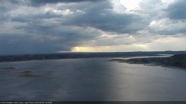 Lake Travis webcam, September 5, 2018 5:20 PM CT
