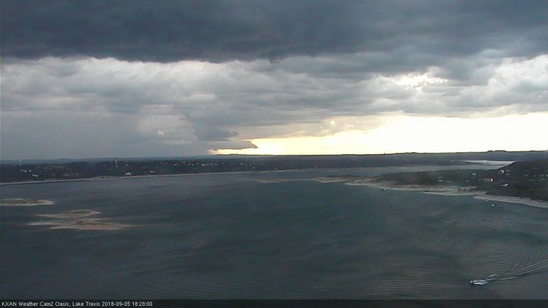 Lake Travis webcam, September 5, 2018 5:30 PM CT