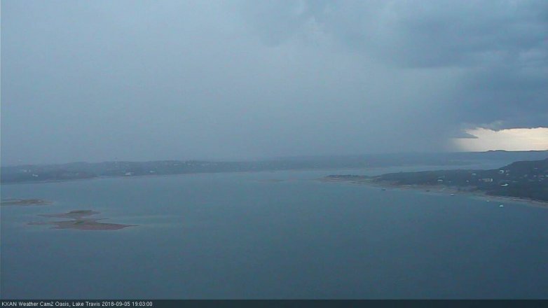 Lake Travis webcam, September 5, 2018 6:05 PM CT