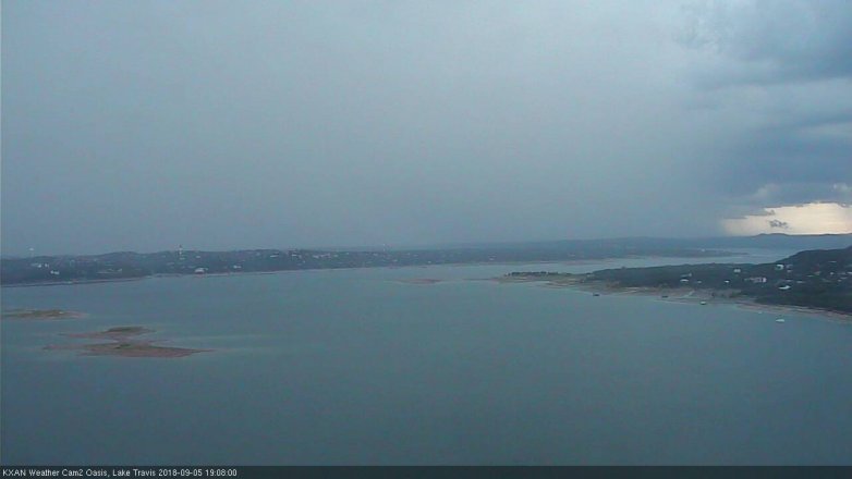 Lake Travis webcam, September 5, 2018 6:10 PM CT