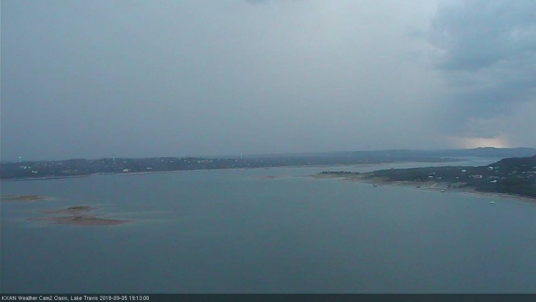 Lake Travis webcam, September 5, 2018 6:15 PM CT