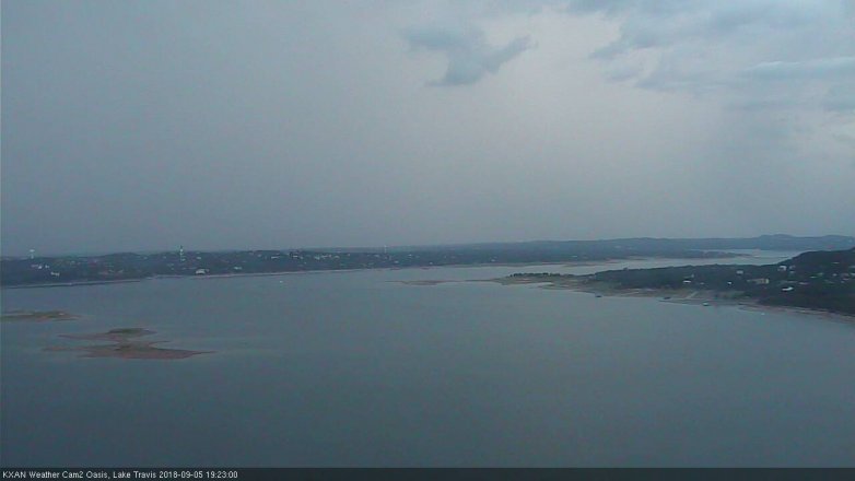 Lake Travis webcam, September 5, 2018 6:25 PM CT