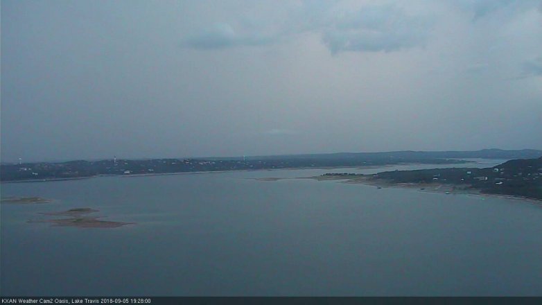 Lake Travis webcam, September 5, 2018 6:30 PM CT