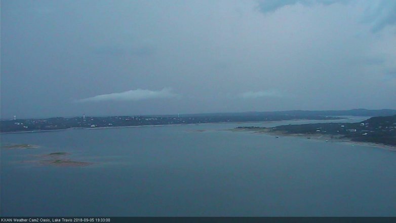 Lake Travis webcam, September 5, 2018 6:35 PM CT