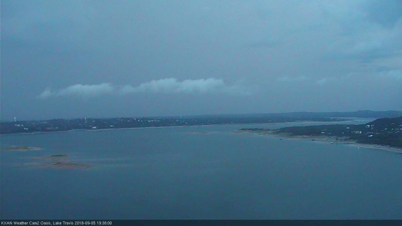 Lake Travis webcam, September 5, 2018 6:40 PM CT