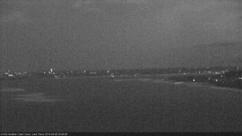 Lake Travis webcam, September 5, 2018 7:10 PM CT