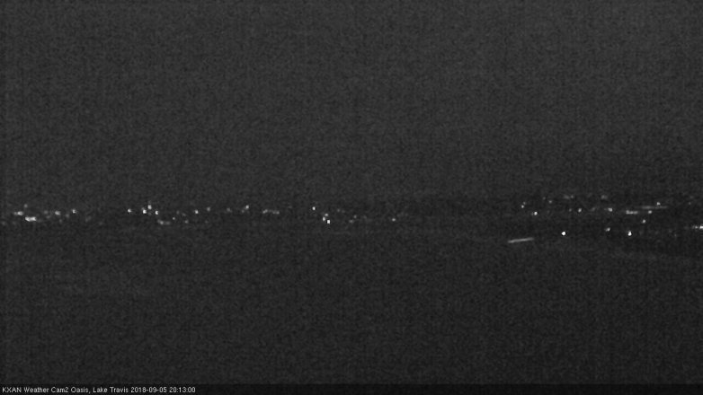 Lake Travis webcam, September 5, 2018 7:15 PM CT