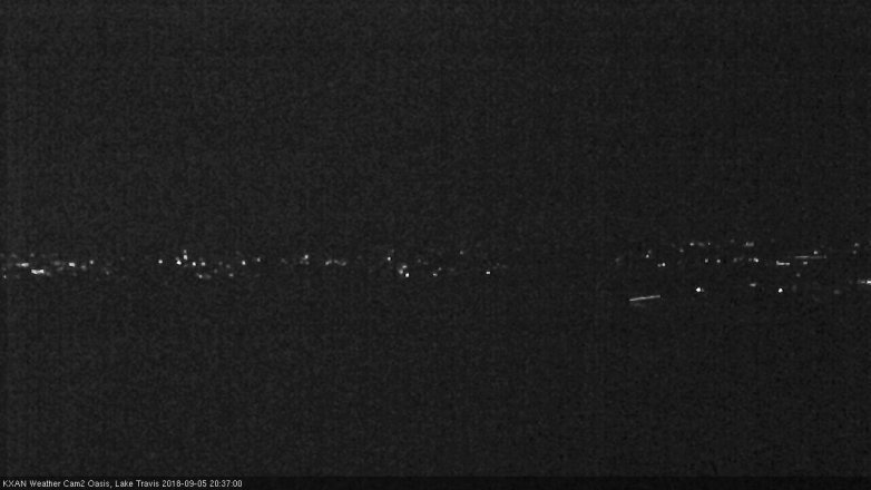 Lake Travis webcam, September 5, 2018 7:40 PM CT