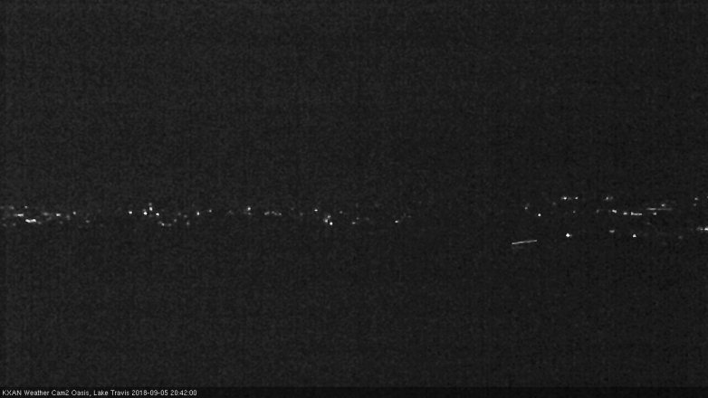 Lake Travis webcam, September 5, 2018 7:45 PM CT