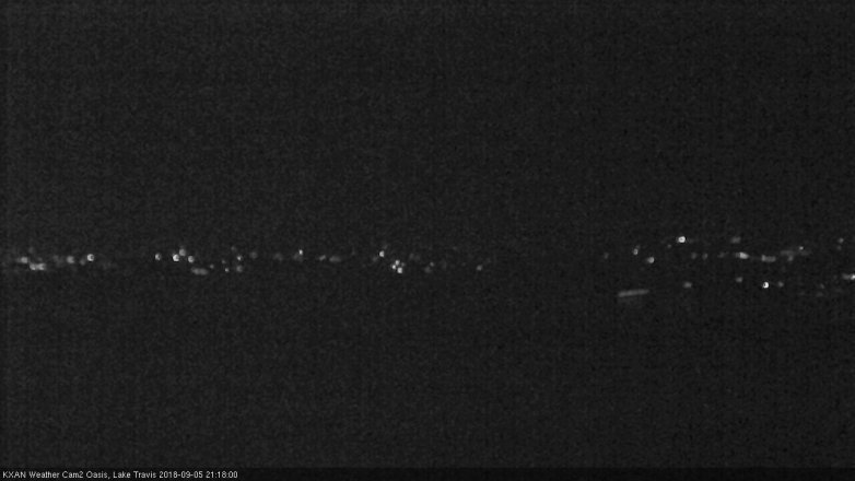Lake Travis webcam, September 5, 2018 8:20 PM CT