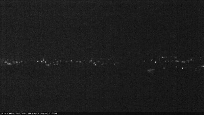 Lake Travis webcam, September 5, 2018 8:30 PM CT