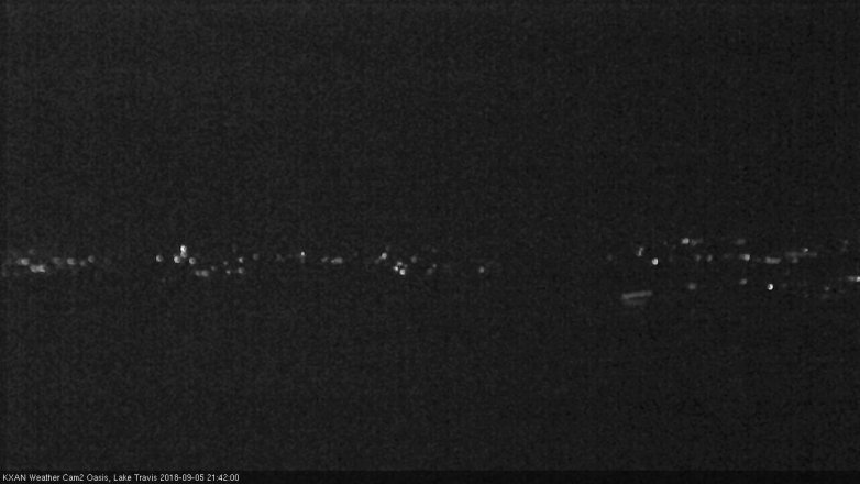 Lake Travis webcam, September 5, 2018 8:45 PM CT