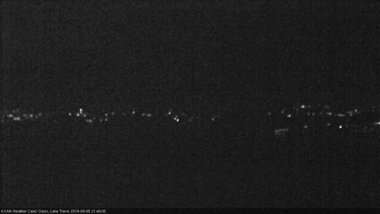 Lake Travis webcam, September 5, 2018 8:50 PM CT