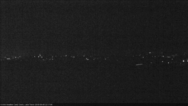 Lake Travis webcam, September 5, 2018 9:20 PM CT