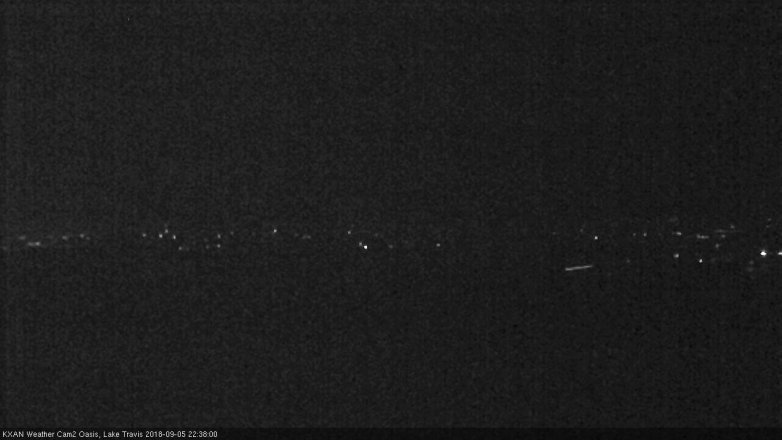 Lake Travis webcam, September 5, 2018 9:40 PM CT