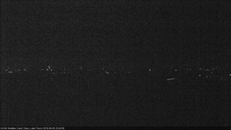 Lake Travis webcam, September 5, 2018 9:45 PM CT
