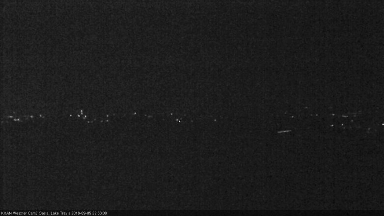 Lake Travis webcam, September 5, 2018 9:55 PM CT